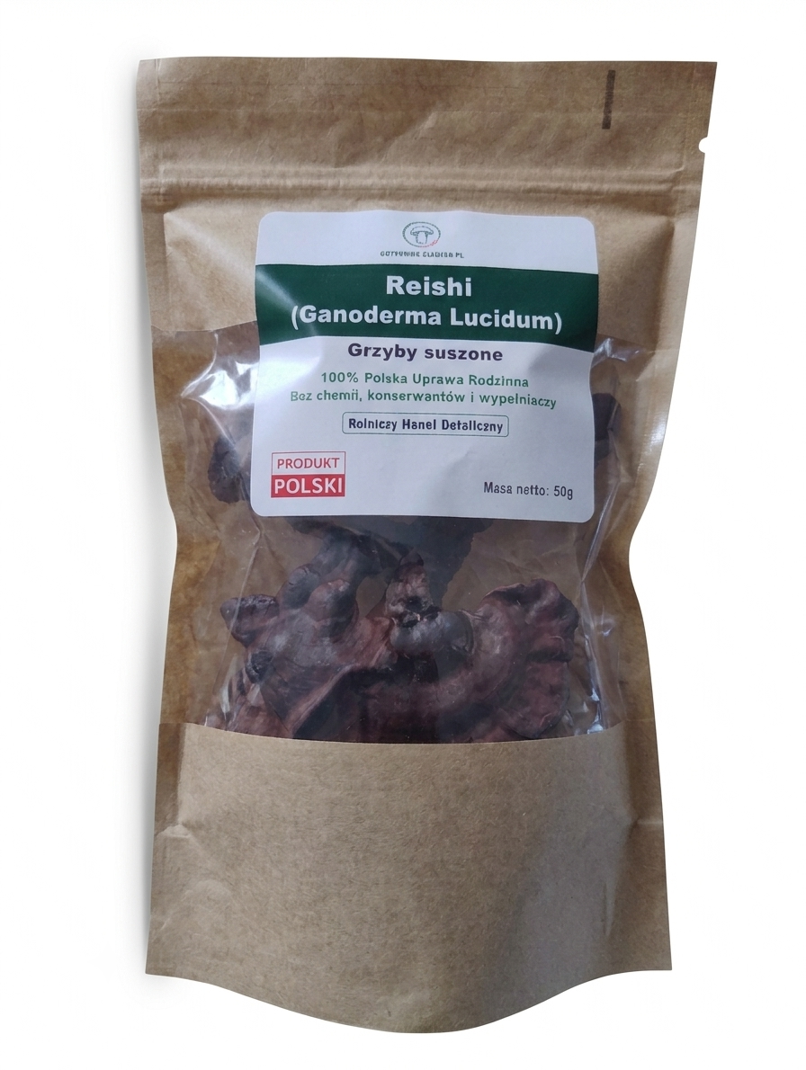 reishi Reishi suszone owocniki 100% 50g - obrazek 1